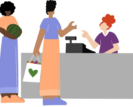 Adaptable checkout structure